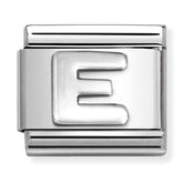 Nomination Composable Classic Link 330113/05 Letter E in 925 Silver